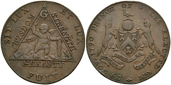 Великобритания, Мидлсекс 1/2 пенни 1794 токены Кондера Dalton & Hamer 370 медь 000-000