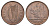 Ирландия 1 пенни 1967 курица с цыплятами KM 11 бронза 4672-935