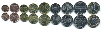 Мозамбик лот из 9 монет 2006 (1, 5, 10, 20, 50 сентаво, 1, 2, 5, 10 метикалей) KM 132, 133, 134, 135, 136, 137, 138, 139, 140 UNC M76-06