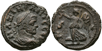 Римская Империя, Провинция Египет тетрадрахма 290 - 291 Максимиан Геркулий / НИКА, Александрия Good Very fine Dattari 5964 биллон 1073-9-63
