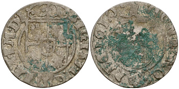 Польша 3 полкера (3 полторака - 1 крейцер) ND (1620-1627) Сигизмунд III Ваза (1587-1632) KM 41 серебро 4158-1048
