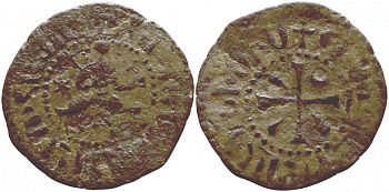 Киликийская Армения кардез 1226-1270 Хетум I 3,20 гр VERY FINE Nerc. 362 медь 1073-1-3-2