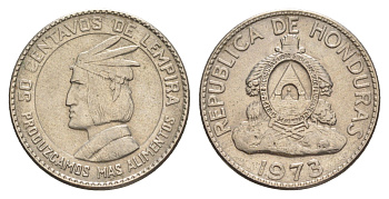 Гондурас 50 сентаво 1973 KM 82 медно-никель 4642-816