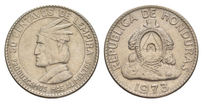 Гондурас 50 сентаво 1973 KM 82 медно-никель 4642-816