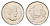 Канада 25 центов 2011 Природа Канады - Бизон KM 1168 сталь плакированная никелем UNC 4678-1214