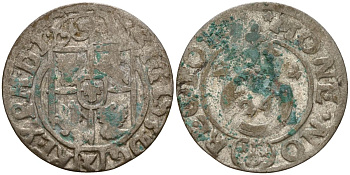 Польша 3 полкера (3 полторака - 1 крейцер) 1624 Сигизмунд III Ваза (1587-1632) Gorecki B.24, KM 41 серебро 4158-953