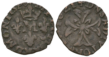 Франция 1 лиард 1621 Мария де Бурбон (1608-1627) KM A22 серебро 441-1212