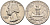 США 25 центов (квотер) 1973 D, Вашингтон KM 164a медь плакированная медно-никелем 4584-1022