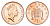 Великобритания 1 пенни 1994 Елизавета II (1952-2022) KM 935a, Spink 4391 (B4) сталь плакированная медью UNC 4696-765
