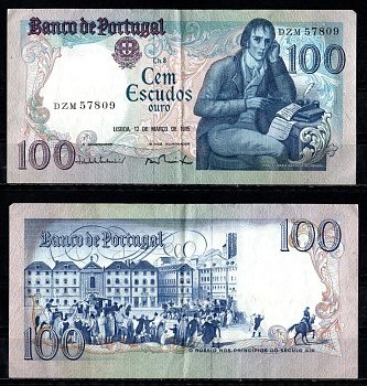 Португалия 100 эскудо 1985 Pick 178 d(1) бумага 6294-45-1-1