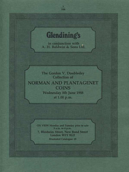Glendining & Co КОЛЛЕКЦИЯ НОРМАНДСКИХ И ПЛАНТАГЕНЕТСКИХ МОНЕТ. GORDON V. DOUBLEDAY 32302 NORMAN AND PLANTAGENET COINS, 50 CТРАНИЦ + ТАБЛИЦЫ С ИЛЛЮСТРАЦИЯМИ английский 00-01-13-09