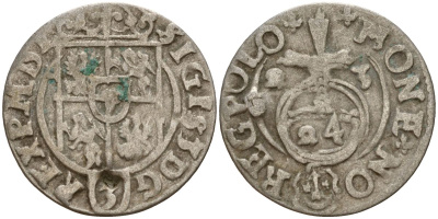 Польша 3 полкера (3 полторака - 1 крейцер) 1623 Сигизмунд III Ваза (1587-1632) Gorecki B.23 серебро 4160-125