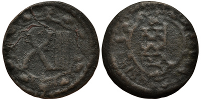 Соест 12 пфеннигов 1600-ые медь 413-3013