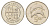 Исландия 5 крон 1992 дельфины KM 28 медно-никель 4691-416