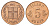 Исландия 5 эйре 1965 KM 9 бронза UNC 4691-336