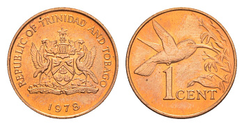 Тринидад и Тобаго 1 цент 1978 KM 29 бронза UNC 39-732