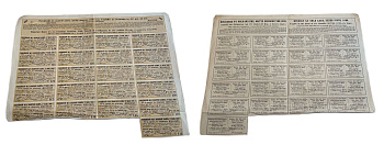 Россия купонный лист (17 купонов по 1 рубль 87 1/2 копеек) от 4% золотого заем 3-ого выпуска 1890 510-11-2