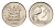 ЮАР 5 центов 1971 герб, райский журавль KM 84 медно-никель UNC 4682-738