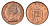 Великобритания 1 пенни 1974 Елизавета II (1952-2022) KM 915, Spink 4237 (B1) бронза UNC 4697-942