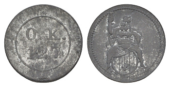 Германия игровой жетон ND Зевс железо 4636-1025