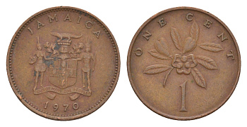 Ямайка 1 цент 1970 KM 45 бронза 4649-1037