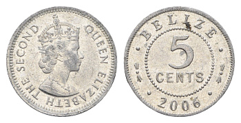 Белиз 5 центов 2006 KM 34a алюминий 4664-661