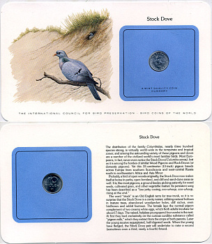 Венгрия 10 филлеров 1973 СЕРИЯ МОНЕТЫ МИРА С ИЗОБРАЖЕНИЕМ ПТИЦ, В ОРИГИНАЛЬНОМ БУКЛЕТЕ С ОПИСАНИЕМ KM 572 алюминий UNC 5121-10