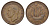 Великобритания 1/2 пенни 1945 Георг VI (1936-1952) KM 844, Spink 4115 бронза 4519-345