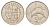 Исландия 5 крон 1987 дельфины KM 28 медно-никель 4589-252