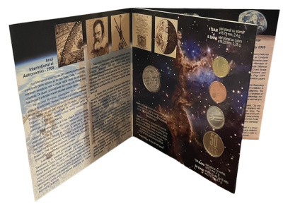 Румыния государственный набор из 4 монет 2009 с жетоном монетного двора (серебро), тираж 1000 экземпляров KM MS 8   PROOF 3-4-11-39