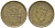 ЦЕЙЛОН 25 ЦЕНТОВ 1943 ГЕОРГ VI KM 115 никель латунь 100-827