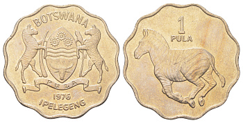 Ботсвана 1 пула 1976 KM 8 медно-никель UNC 4622-1246