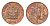 ЮАР 1/2 цента 1970 два капских воробья на ветке KM 81 бронза UNC 116-511