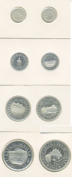 ИСПАНИЯ 100, 200, 500 И 1000 ПЕСЕТ 1992 EXPO 1992 KM 993, 994, 995, 996 серебро PROOF 00-00