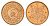 Япония 1 сен 1936 Год 11, Император Хирохито Сева (1926-1989) Y 47 бронза UNC 4695-956
