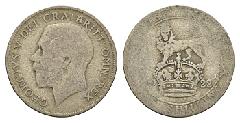 Великобритания 1 шиллинг 1922 Георг V (1910-1936) KM 816a, Spink 4023 серебро 181-142