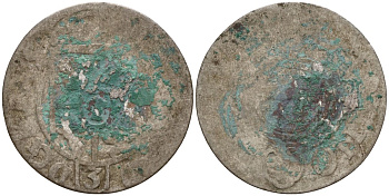 Польша 3 полкера (3 полторака - 1 крейцер) ND (1620-1627) Сигизмунд III Ваза (1587-1632) KM 41 серебро 4158-1069