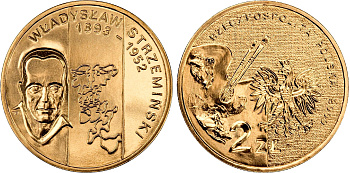 Польша 2 злотых 2009 MW, серия польские художники XIX-XX века, Владислав Стржеминский (1893-1952) KM 705 нордик UNC 4676-531