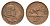 ЮАР 2 цента 1966 Ян ван Рибек (1619-1677), Suid Africa, легенда на африкаанс, антилопа гну KM 66.2 бронза 4121-1246