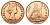 Великобритания 1 пенни 1967 Елизавета II (1952-2022) KM 897, Spink 4157 бронза 4389-924