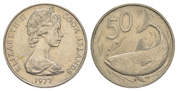 Острова Кука 50 центов 1977 KM 6.1 медно-никель 4185-1136