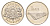 Латвия 1 лат 2013 Кокле KM 142 медно-никель UNC 4679-417