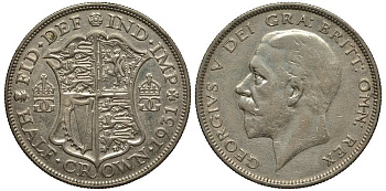 Великобритания 1/2 кроны 1931 Георг V (1910-1936) KM 835, Spink 4037 серебро 1518-1634