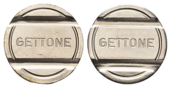 Италия жетон диаметр 24 мм, вес 5,5 гр нержавеющая сталь 4670-621