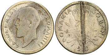 Румыния 50 бани 1910 Кароль I (1881-1914) KM 41 серебро 4608-341