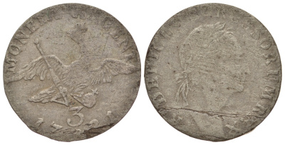 ПРУССИЯ 3 ГРОША 1771 серебро 413-424