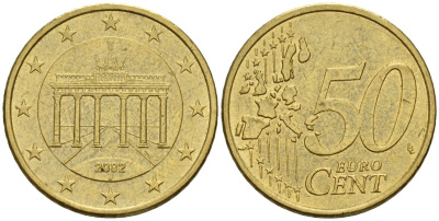 Германия 50 евроцентов 2002 KM 212 нордик 4146-1057