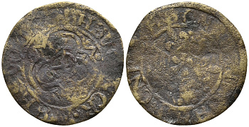 ФРАНЦИЯ ЖЕТОН ND ТРИ ЛИЛИИ, ТРИ КОРОНЫ, ДИАМЕТР 24 ММ. латунь 3999-732