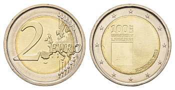Словения 2 евро 2019 100 лет основанию Люблянского университета KM 138 биметалл UNC 68-656