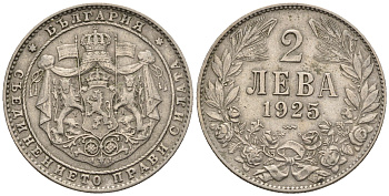 Болгария 2 лева 1925 Борис III (1918-1943) KM 38 медно-никель 87-1247
